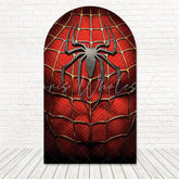 Spider-Man Hero Web Theme Arch Backdrop For Superhero Birthday