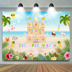 Lofaris Splish Splash Its A Beach Party Bash Birthday Backdrop