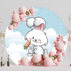 Spring Easter Party Round Backdrop For Egg Hunt And Festive Fun