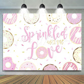 Lofaris Sprinkled With Love Sweet Donut Birthday Party Backdrop