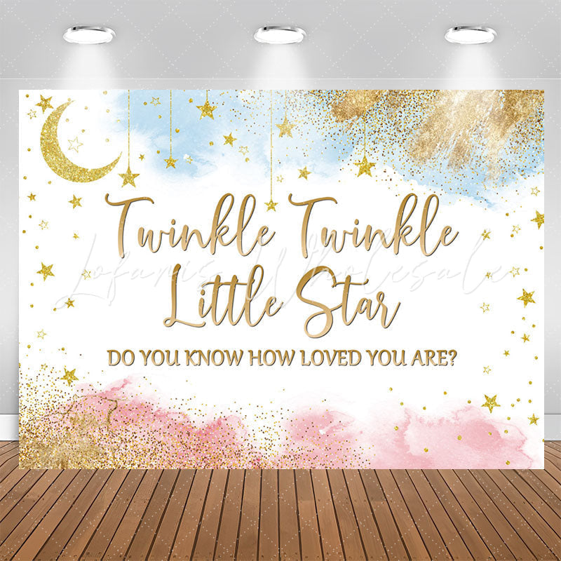 Lofaris Star Do You Know How Loved Are Baby Shower Backdrop