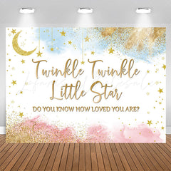 Lofaris Star Do You Know How Loved Are Baby Shower Backdrop