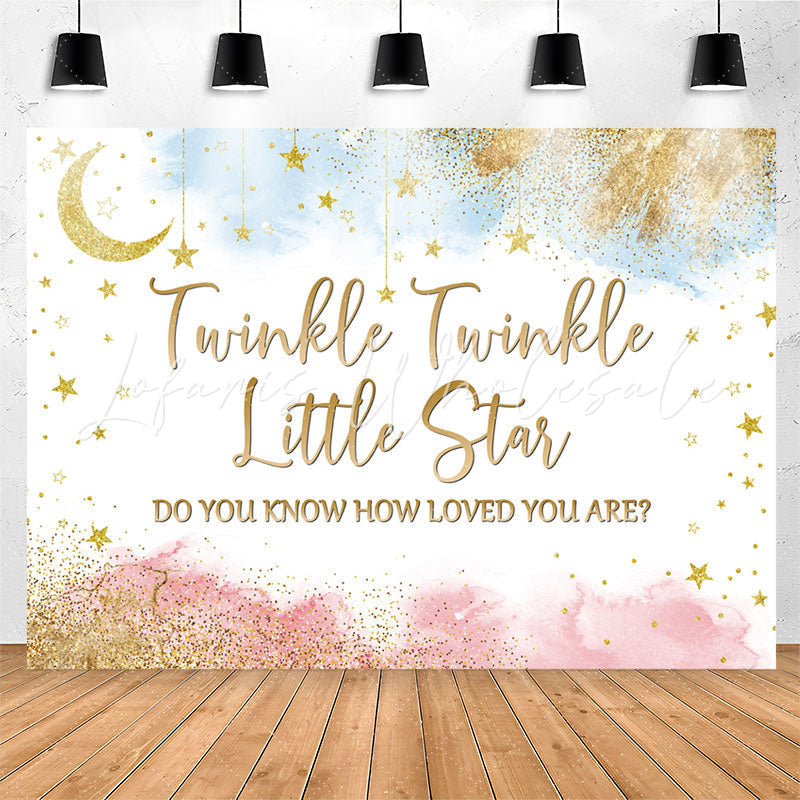 Lofaris Star Do You Know How Loved Are Baby Shower Backdrop