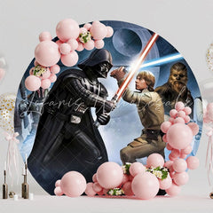 Star Wars Galaxy Battle Round Backdrop For Movie Theme Event