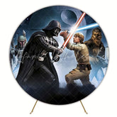 Star Wars Galaxy Battle Round Backdrop For Movie Theme Event