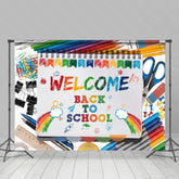 Lofaris Stationery Colorful Welcome Back To School Backdrop