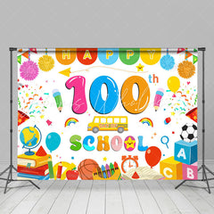 Lofaris Stationery Happy 100th Day Back To School Backdrop