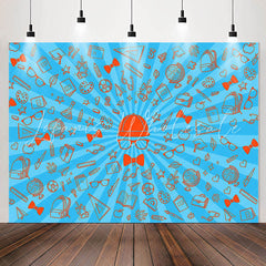 Lofaris Stationery Supplies Glasses Blue Party Backdrop