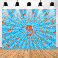 Lofaris Stationery Supplies Glasses Blue Party Backdrop