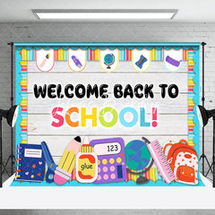 Lofaris Stationery Wooden Welcome Back To School Backdrop