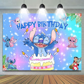 Stitch 1st Birthday Backdrop For Boy Birthday Decorations