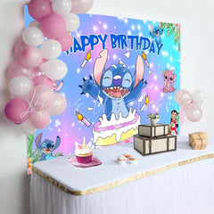 Stitch 1st Birthday Backdrop For Boy Birthday Decorations