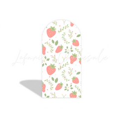 Strawberry arch Birthday Party Arch Backdrop Wall Cloth Cover