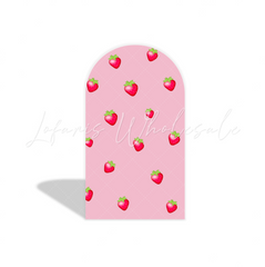 Strawberry arch Birthday Party Arch Backdrop Wall Cloth Cover