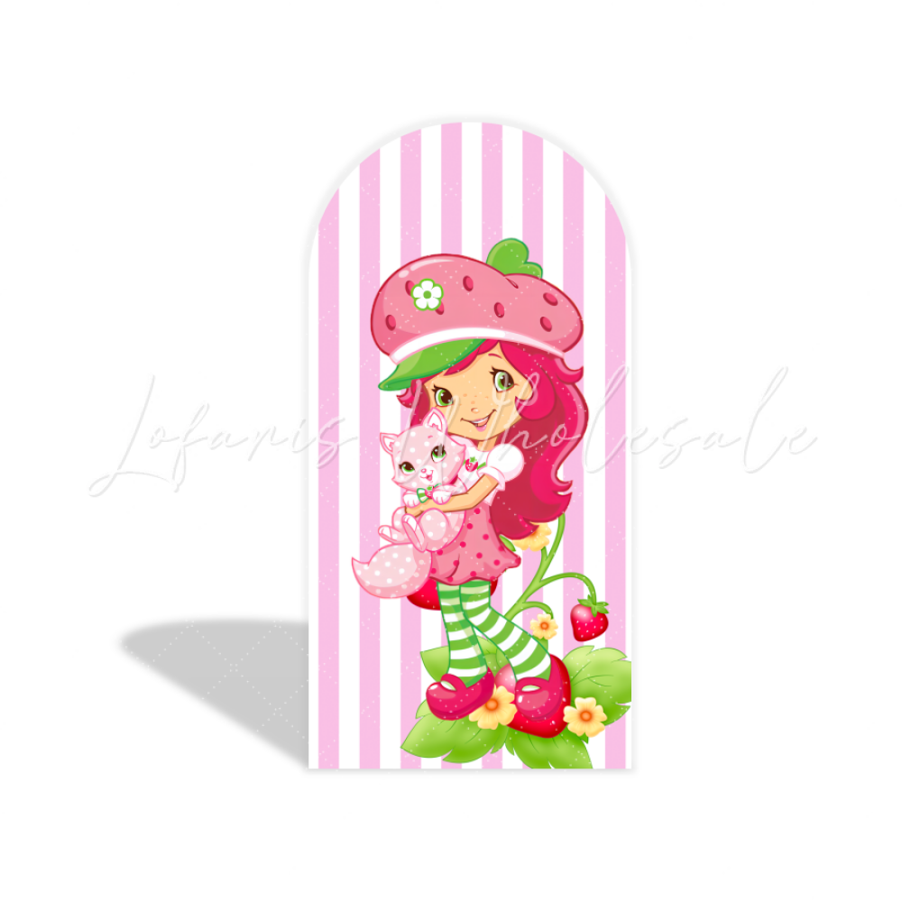 strawberry arch Birthday Party Arch Backdrop Wall Cloth Cover