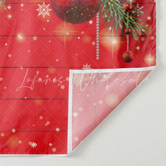 Lofaris Strings Of Silver Beads With Christmas Tree Backdrop