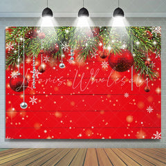 Lofaris Strings Of Silver Beads With Christmas Tree Backdrop
