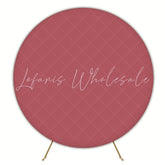Stylish Pink Round Backdrop For Elegant And Versatile Party Theme