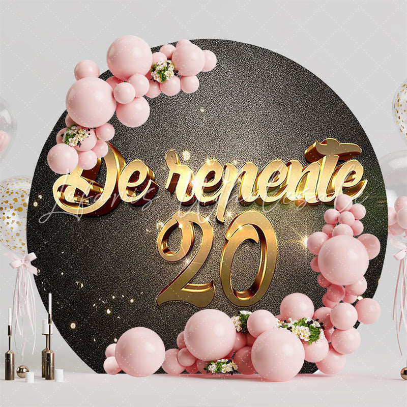 Suddenly 20 Round Backdrop for Special Milestone Party