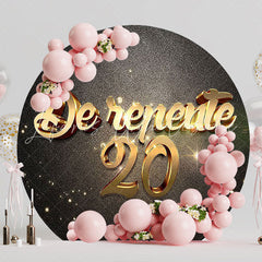 Suddenly 20 Round Backdrop for Special Milestone Party