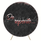 Suddenly Black Background Round Backdrop for Stylish Event