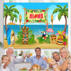 Lofaris Summer Aloha Photo backgruond Beach Wooden Sculpture