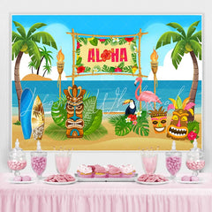 Lofaris Summer Aloha Photo backgruond Beach Wooden Sculpture