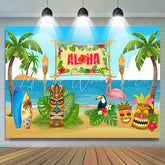 Lofaris Summer Aloha Photo backgruond Beach Wooden Sculpture
