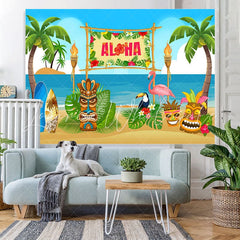 Lofaris Summer Aloha Photo backgruond Beach Wooden Sculpture