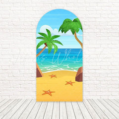 Summer Beach Palm Tree Party Arch Backdrop For Tropical Vibes