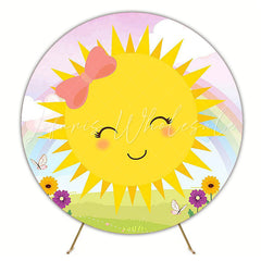 Sunbeam Soft Round Backdrop for Elegant Celebration