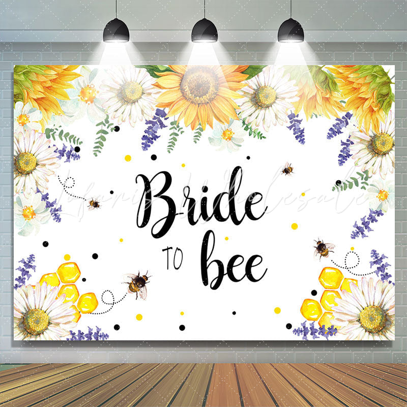 Lofaris Sunflower Lovely Bride To Bee Bridal Shower Backdrop