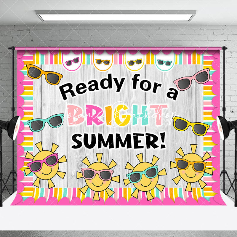 Lofaris Sunglasses Wooden Welcome Bright Summer Backdrop