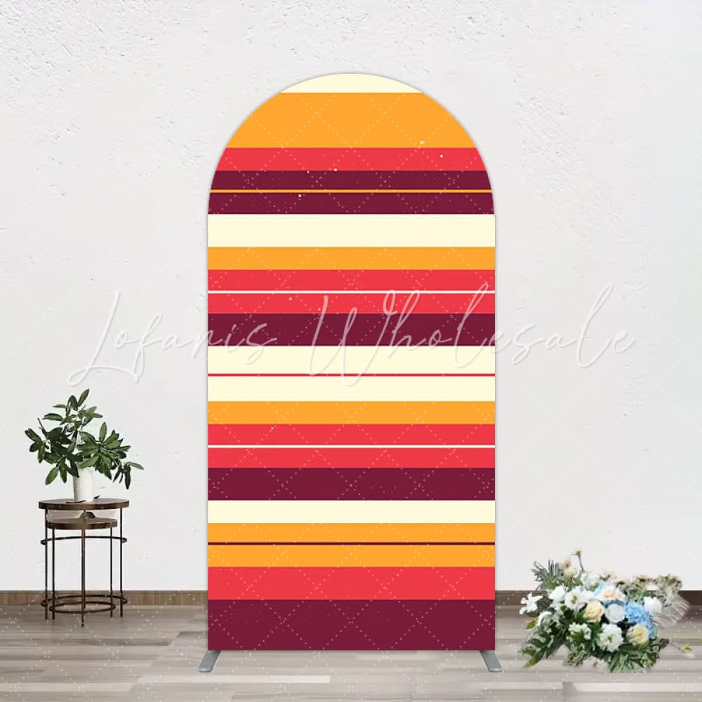 Sunset Theme Arch Backdrop for Outdoor Summer Vibes