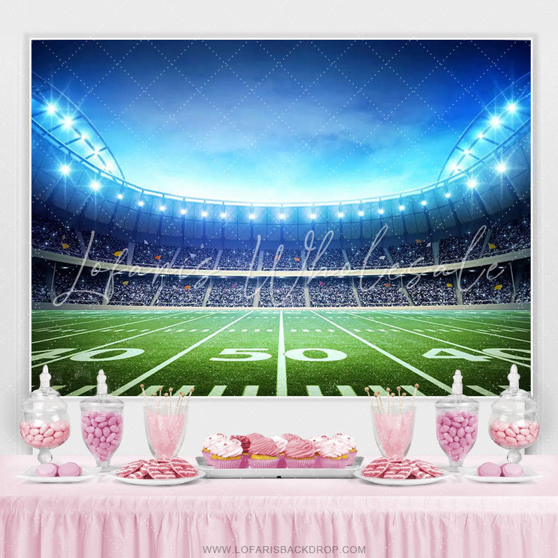 Lofaris Super Bowl Sport Theme Football Birthday Party Backdrop
