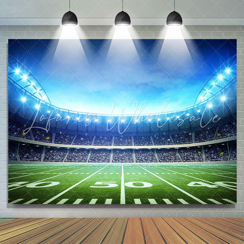Lofaris Super Bowl Sport Theme Football Birthday Party Backdrop