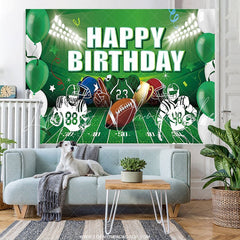 Lofaris Super Football Bowl Game Day Happy Birthday Backdrop
