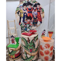 Lofaris Super Saiyan Dragon Ball Cartoon Circle Backdrop Kit