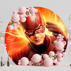 Super Speed The Flash Round Backdrop For Party Celebration
