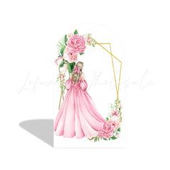 Sweet 15th 16th 18th Flora Princess Girl Birthday Party Background Arch Backdrop Wall Cloth Cover
