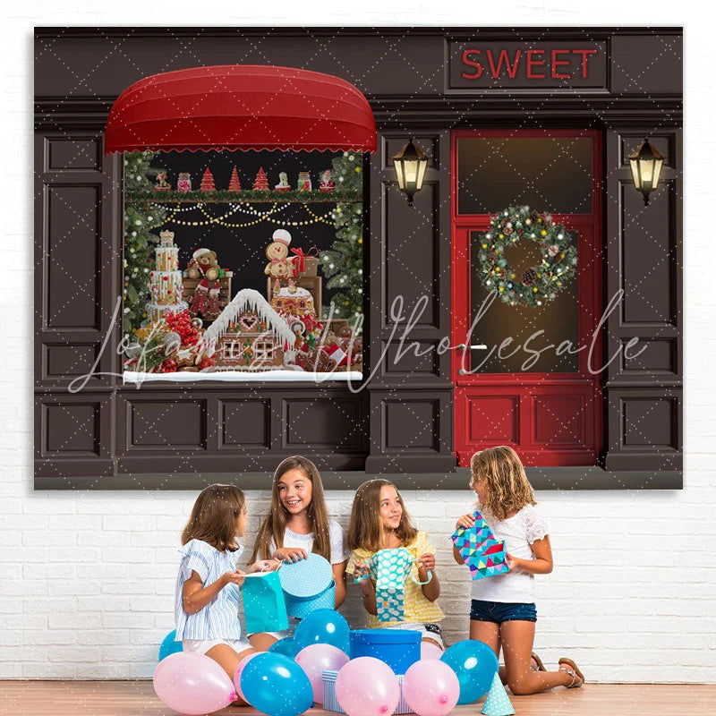 Lofaris Sweet And Glitter Christmas Scene Backdrop For Party