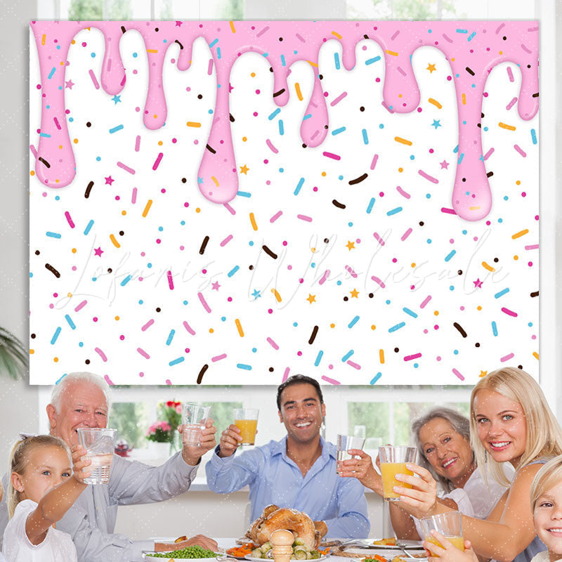 Lofaris Sweet Candy Donut Backdrop for Girl¡¯S Birthday Party