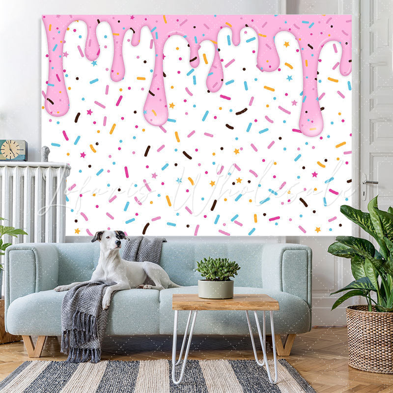 Lofaris Sweet Candy Donut Backdrop for Girl¡¯S Birthday Party