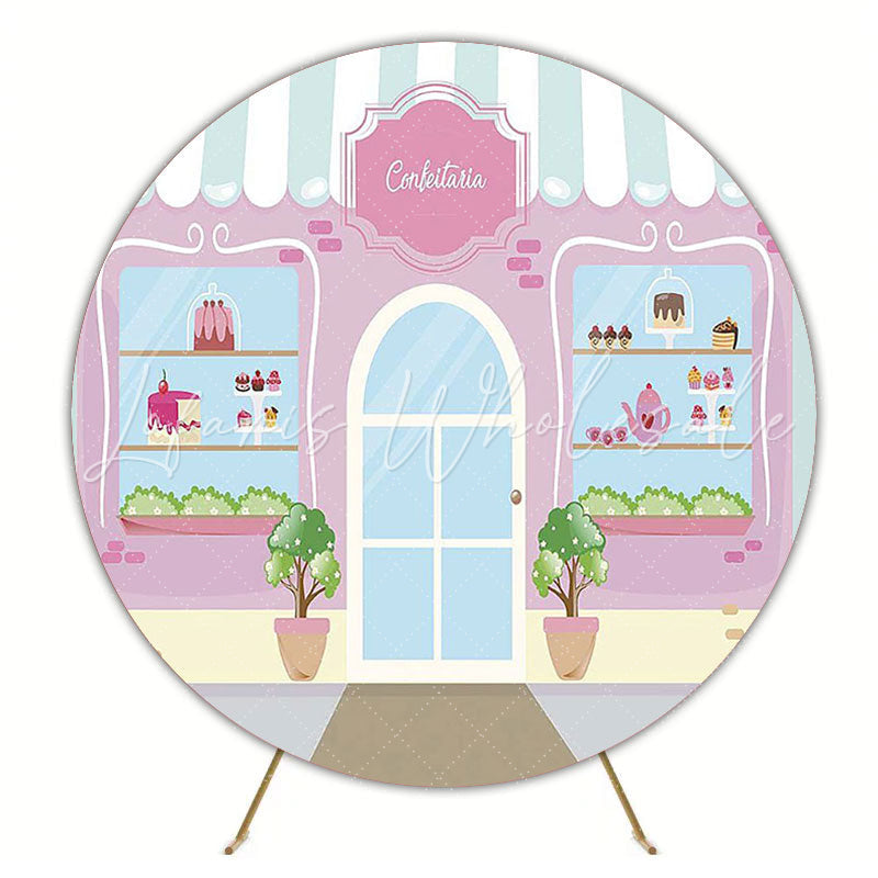Sweet Confectionery Treats Round Backdrop for Dessert Table