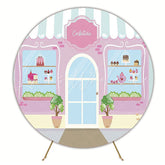 Sweet Confectionery Treats Round Backdrop for Dessert Table