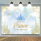 Lofaris Sweet Crown Castle For Prince Baby Shower Backdrop