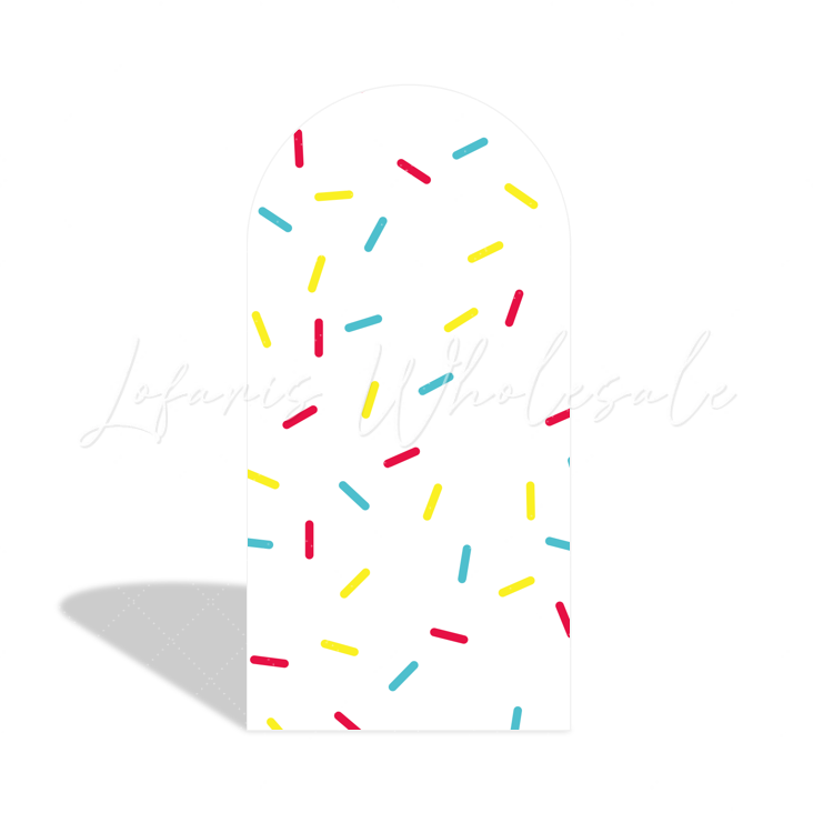 Sweet Donut Birthday Baby Shower Party Arch Backdrop Wall Cloth Cover