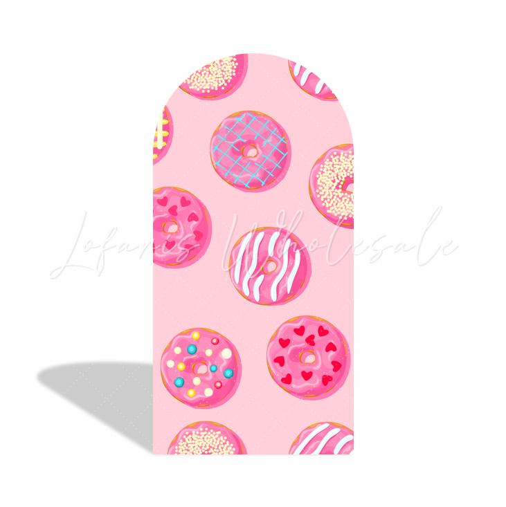 Sweet Donut Birthday Baby Shower Party Arch Backdrop Wall Cloth Cover