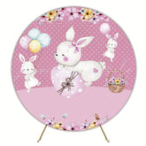 Sweet Easter Round Backdrop for Spring Party Celebration