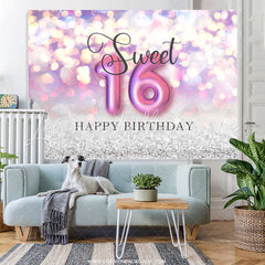 Lofaris Sweet Lovely Bokeh Happy 16Th Birthday Backdrop